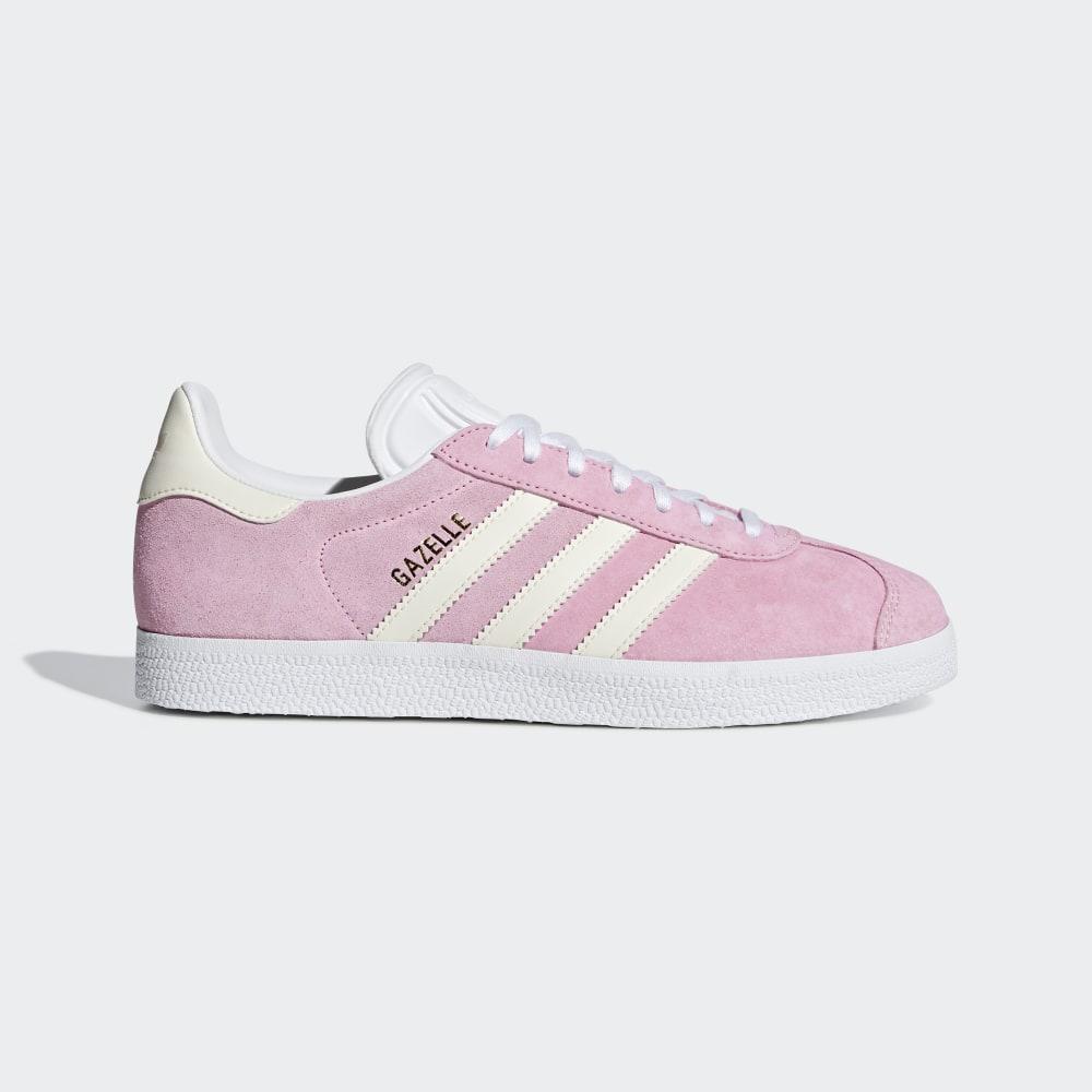 Adidas Women's Gazelle Originals Shoes Pink/White Ireland F34327